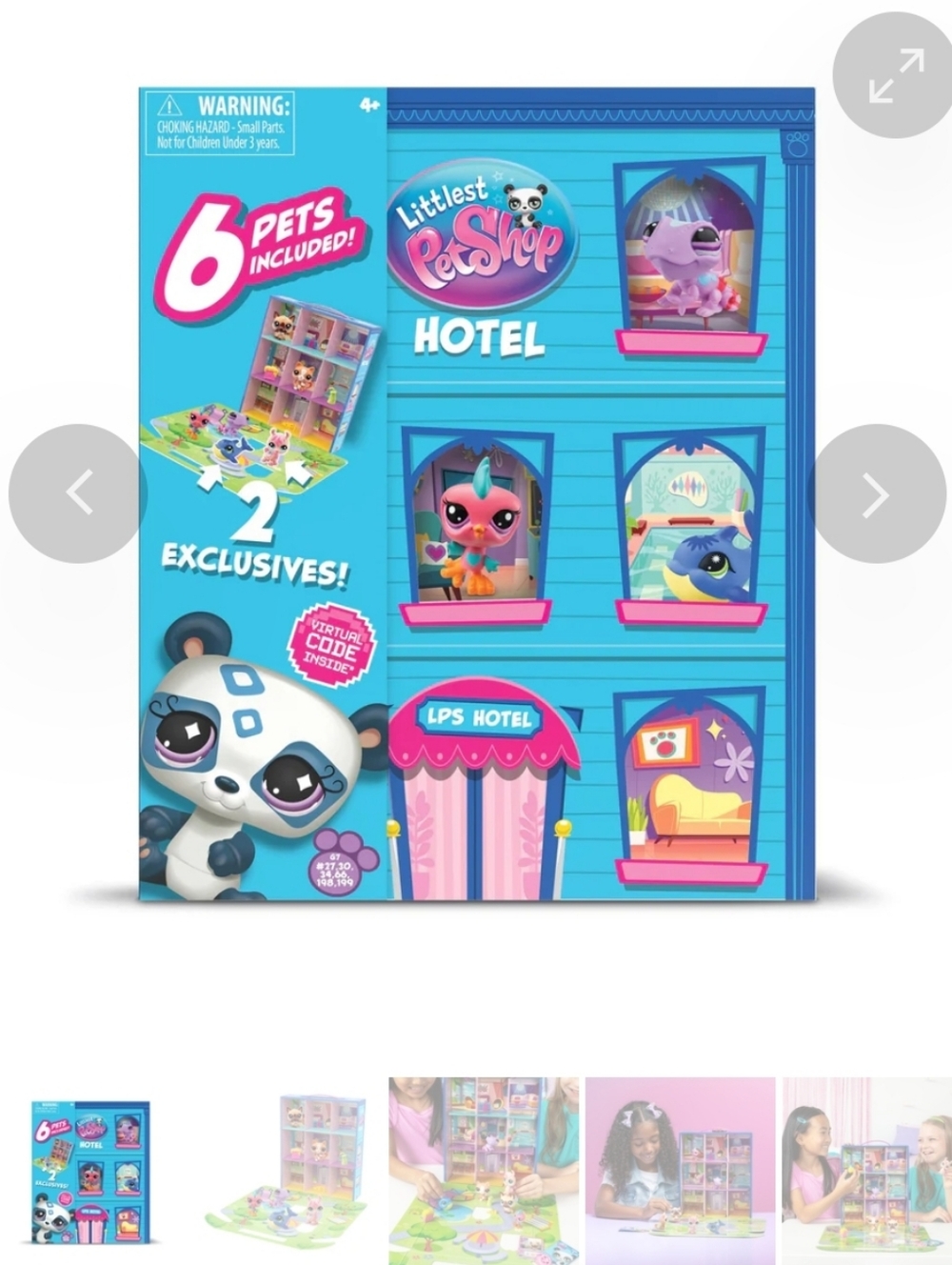 Littlest Pet Shop Hotel Playset - Blue & Pink New